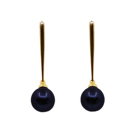 Cercei Aur Galben 18k, Perla Tahiti 1
