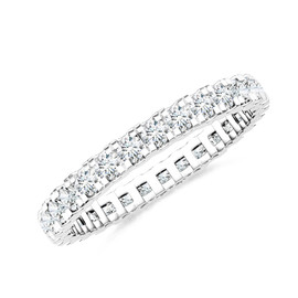 Inel Eternity Aur Alb 18k, Diamante 1.55 ct