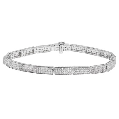  Bratara Aur Alb 18k, Diamante 2.18 ct 
