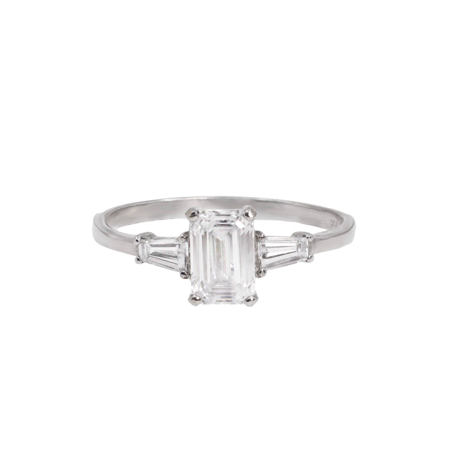  Inel Platina, Diamant Central 0.90 ct D/VVS2, Diamante Laterale 0.31 ct 1