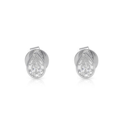 Cercei Aur Alb 18k, Diamante 0.50 Ct D/VS2, 0.50 E/VS2 1