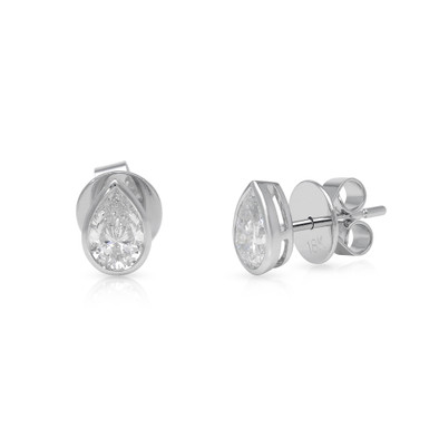  Cercei Aur Alb 18k, Diamante 0.50 Ct D/VS2, 0.50 E/VS2 3