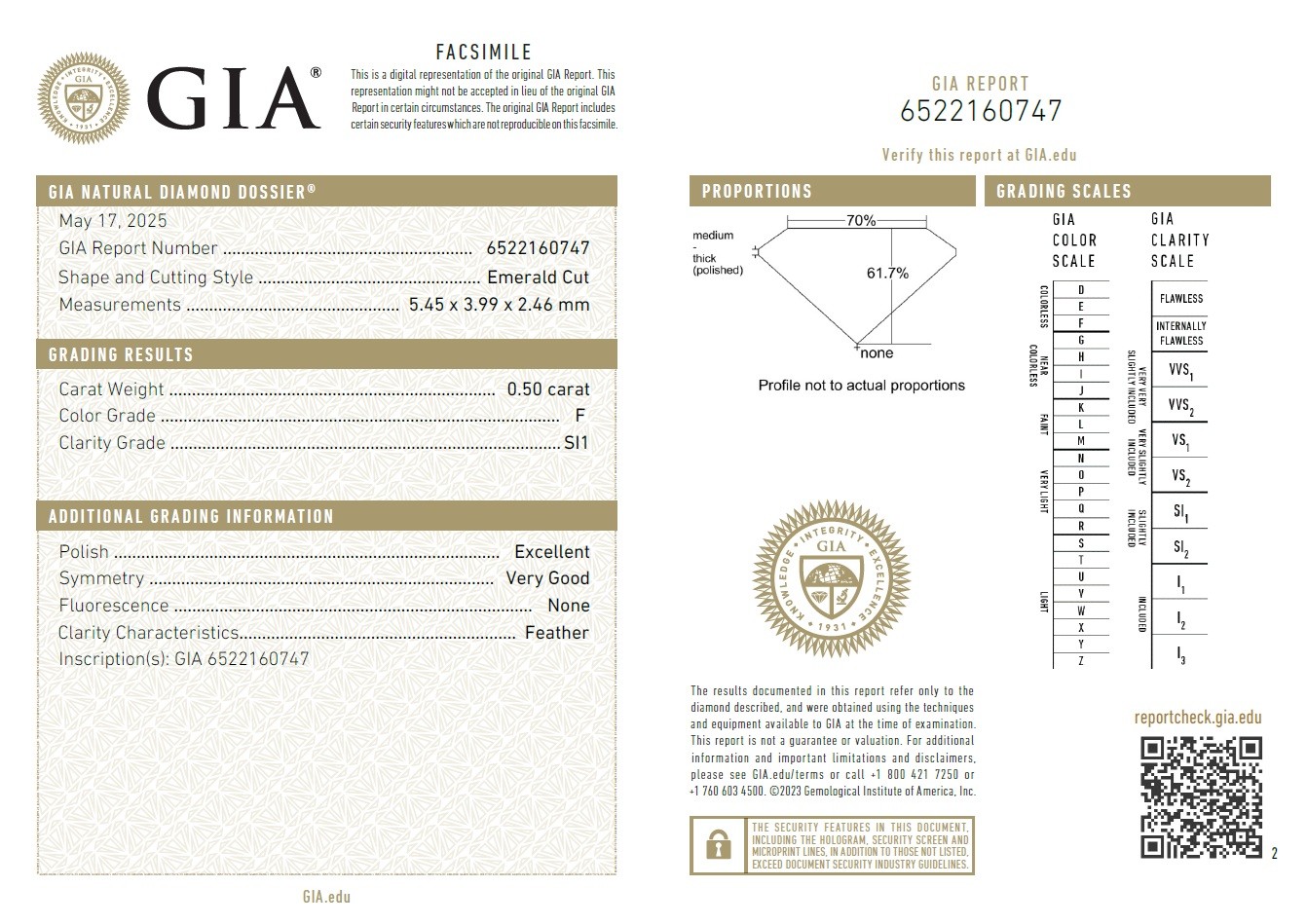  Cercei Aur Alb 18k, Diamante 0.50 Ct E/SI1 , 0.50 Ct F/SI1 5