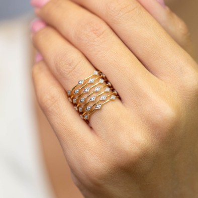  Inel Aur 18k, Diamante 0.26ct 2