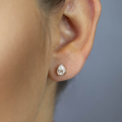  Cercei Aur Alb 18k, Diamante 0.50 Ct D/VS2, 0.50 E/VS2 2