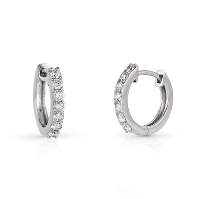  Cercei Aur Alb 18K, Diamante 0.55 ct 3