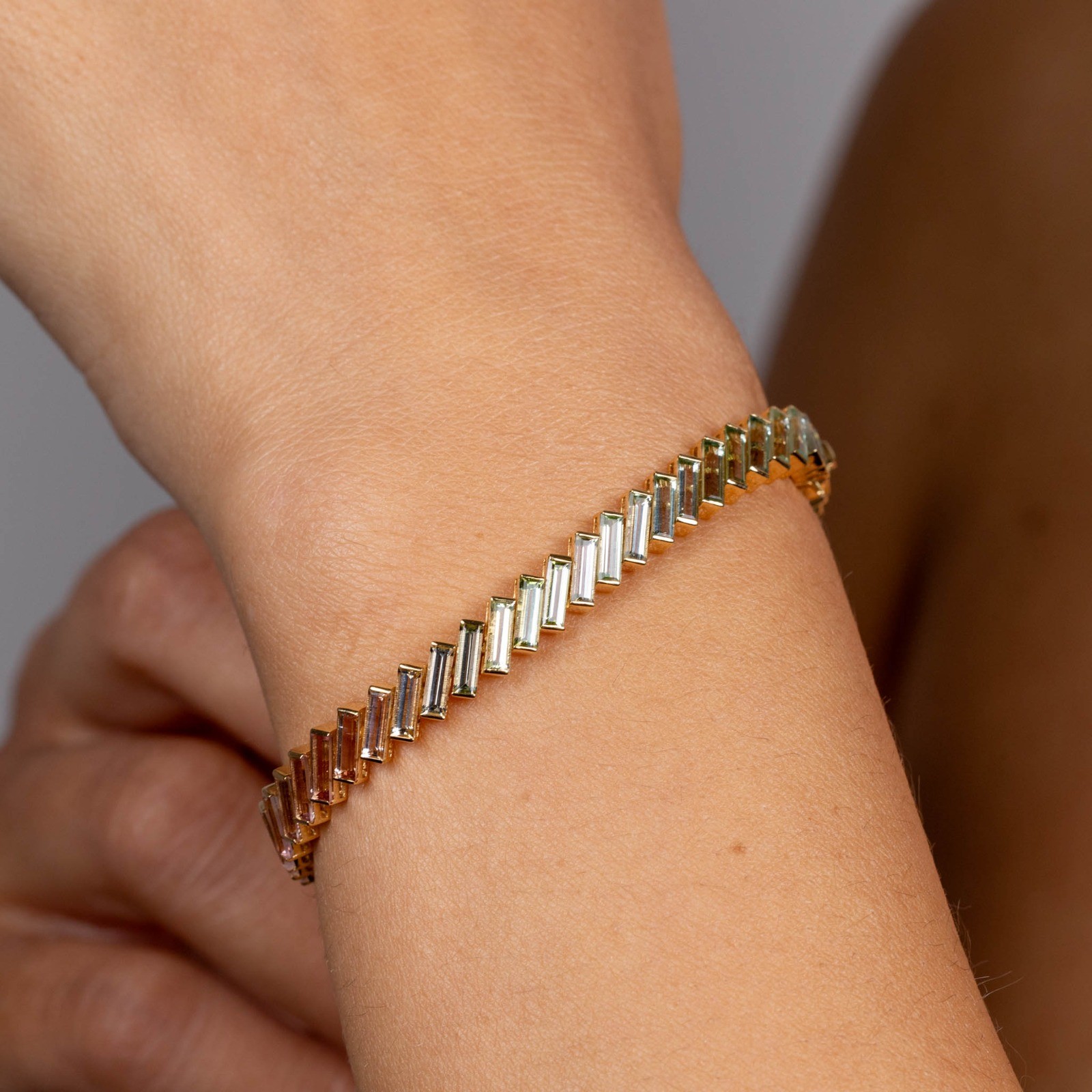  Bratara Aur Galben 18k, Turmalina 12.00 Ct 2