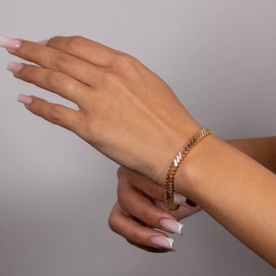  Bratara Aur Galben 18k, Turmalina 12.00 Ct 4