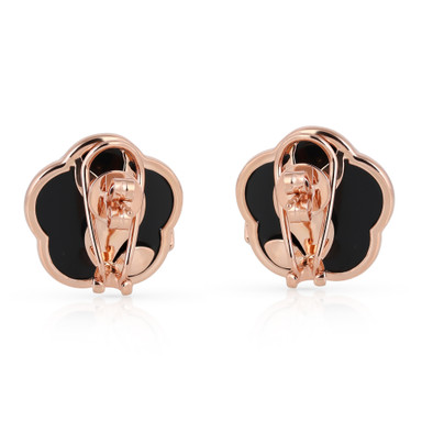  Cercei Aur Roz 14K, Onix Negru 26.50 Ct, Diamante 0.14 Ct 3