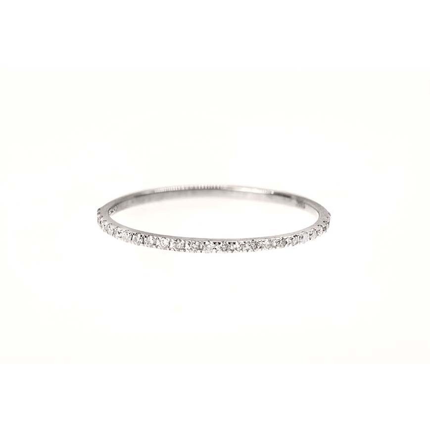  Inel Aur Alb 18K, Diamante Incolore 0.10 Ct 1
