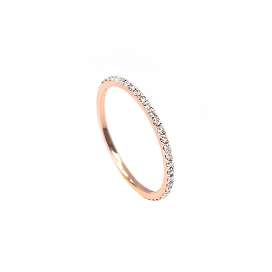  Inel Aur Roz 18K, Diamante Incolore 0.10 Ct 2