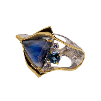  Inel Argint 925, Labradorite , Topaz, Iolite 3