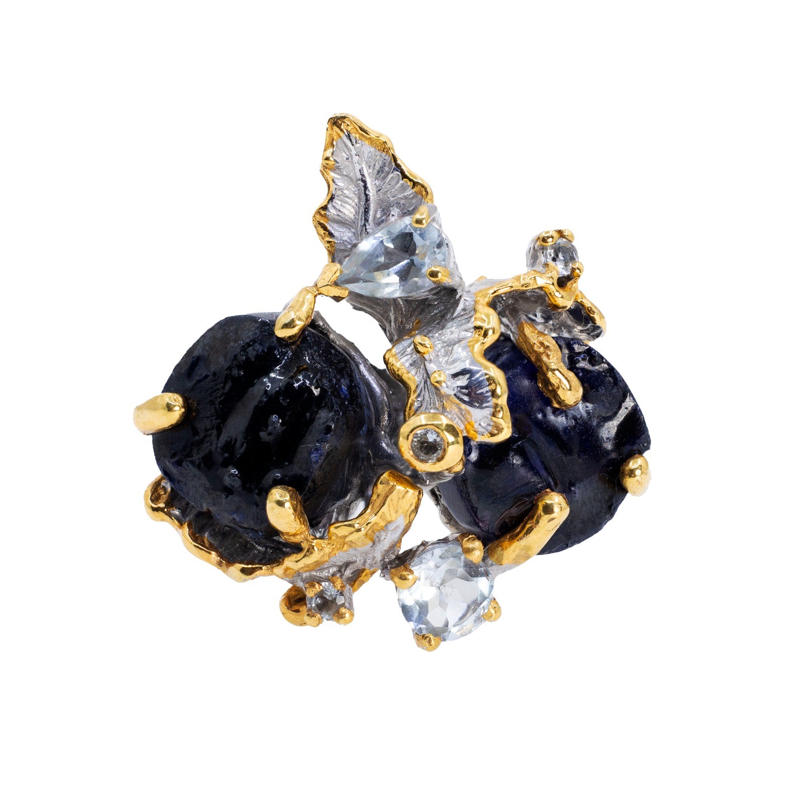  Inel Argint 925, Safir Brut, Topaz 1