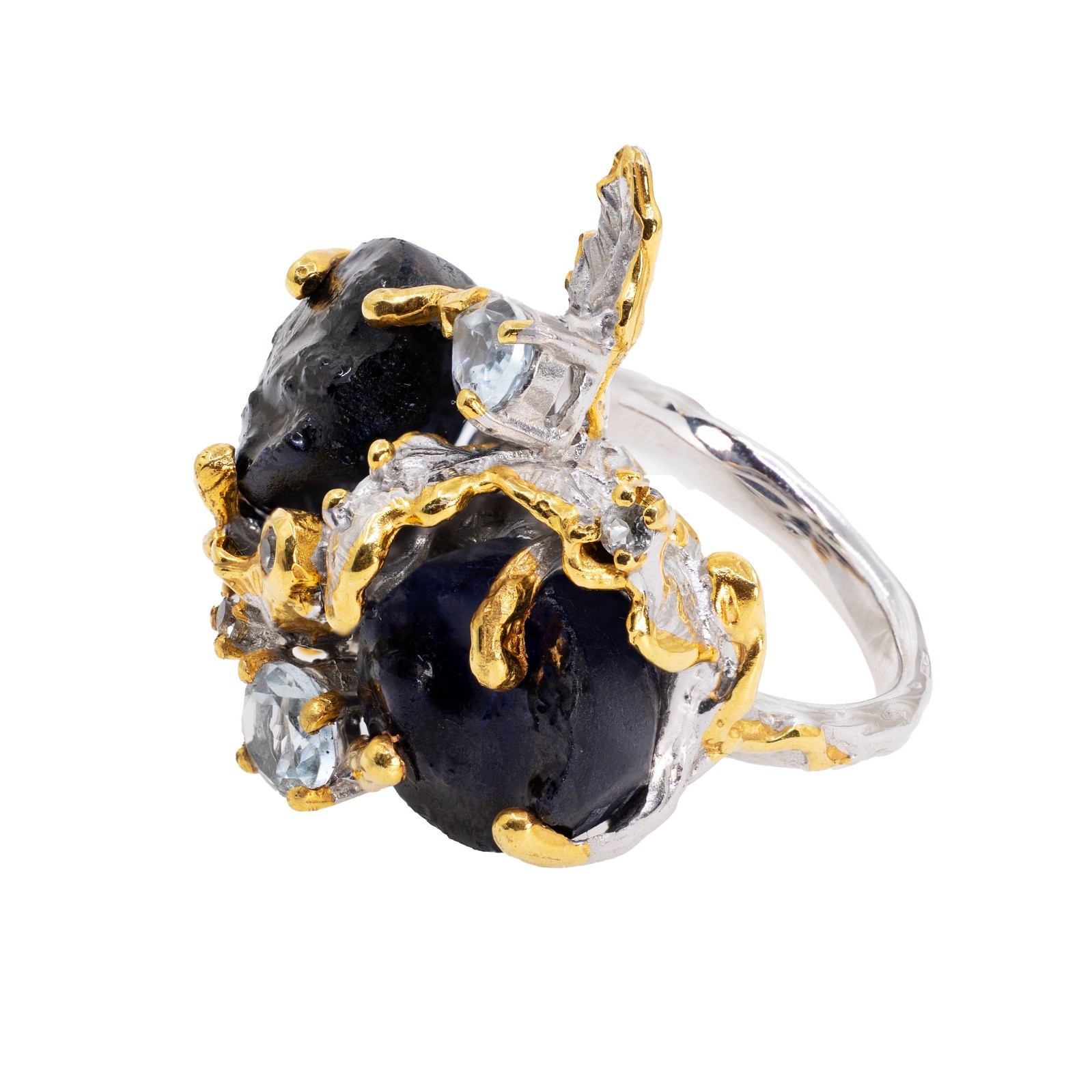  Inel Argint 925, Safir Brut, Topaz 3