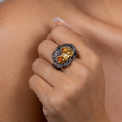  Inel Argint 925, Spesartit 2