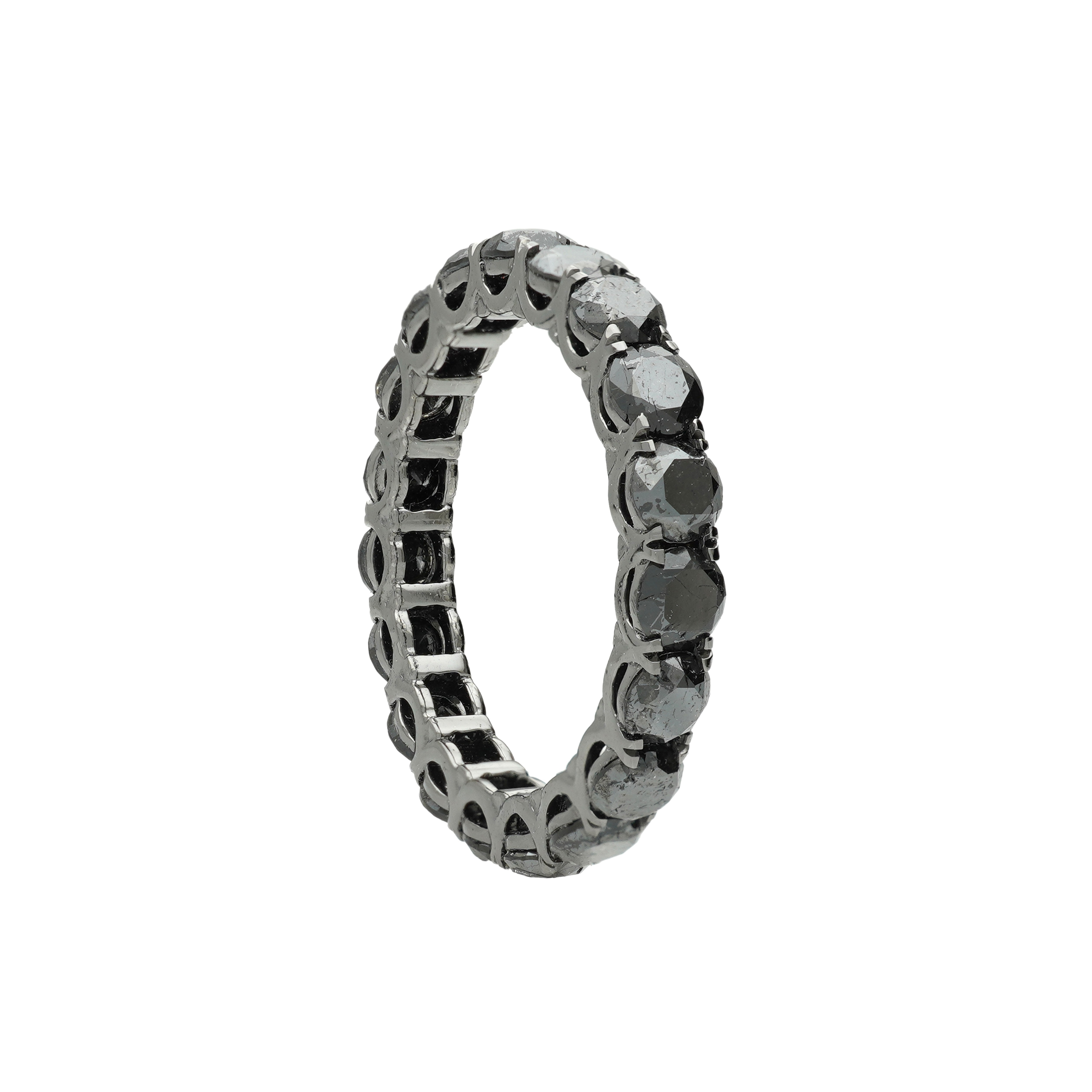  Inel Aur 14k, Diamante Negre 3.70 ct 1