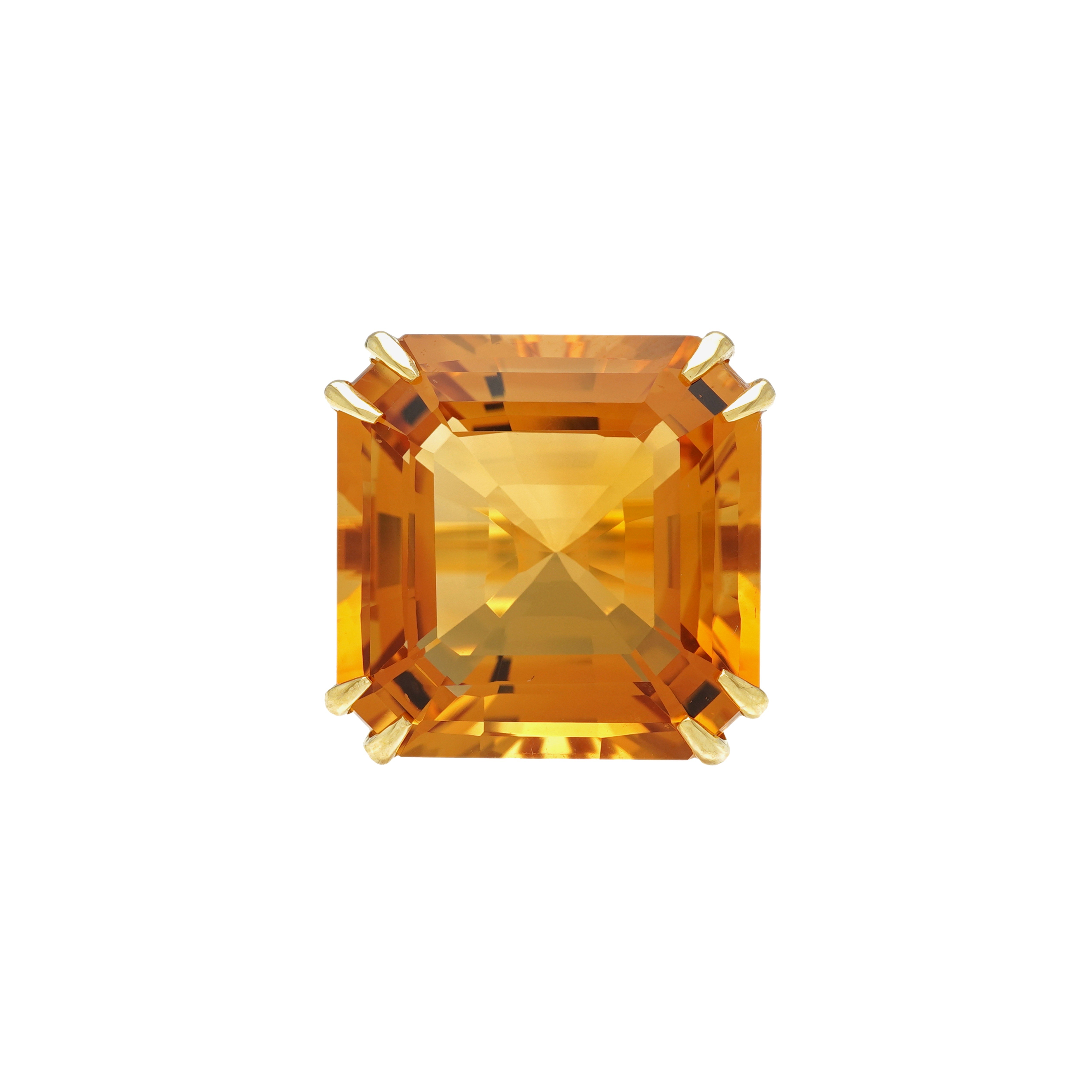  Inel Aur Galben 14k, Citrin 21.10 ct 1