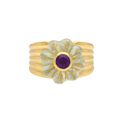  Inel Aur Galben 14k, Ametist Verde, Ametist, 11.48 ct 1