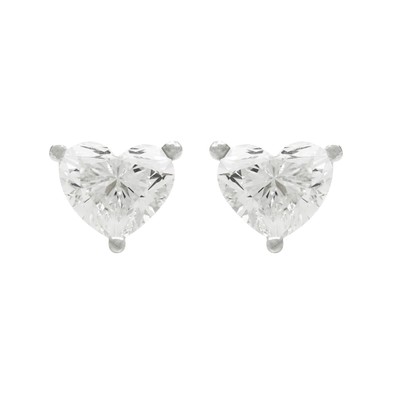  Cercei Aur Alb 18k, Diamante Solitaire 0.70 ct G/VVS1, 0.70 ct H/VVS1 1