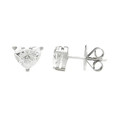  Cercei Aur Alb 18k, Diamante Solitaire 0.70 ct G/VVS1, 0.70 ct H/VVS1 3