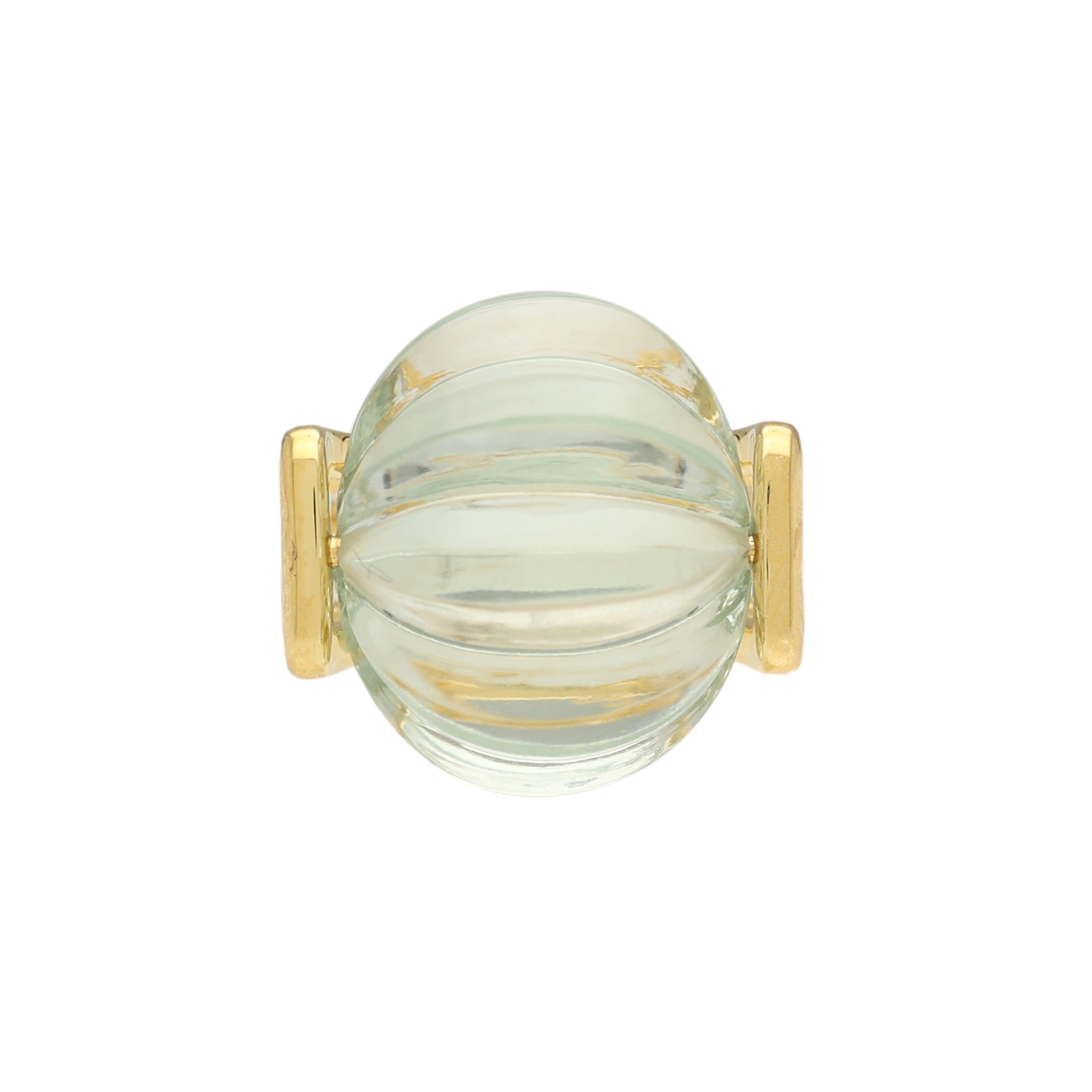  Inel Aur Galben 14k, Ametist Verde 18.50 ct 4