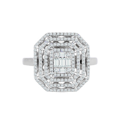  Inel Aur Alb 14K, Diamante 0.68 Ct 1