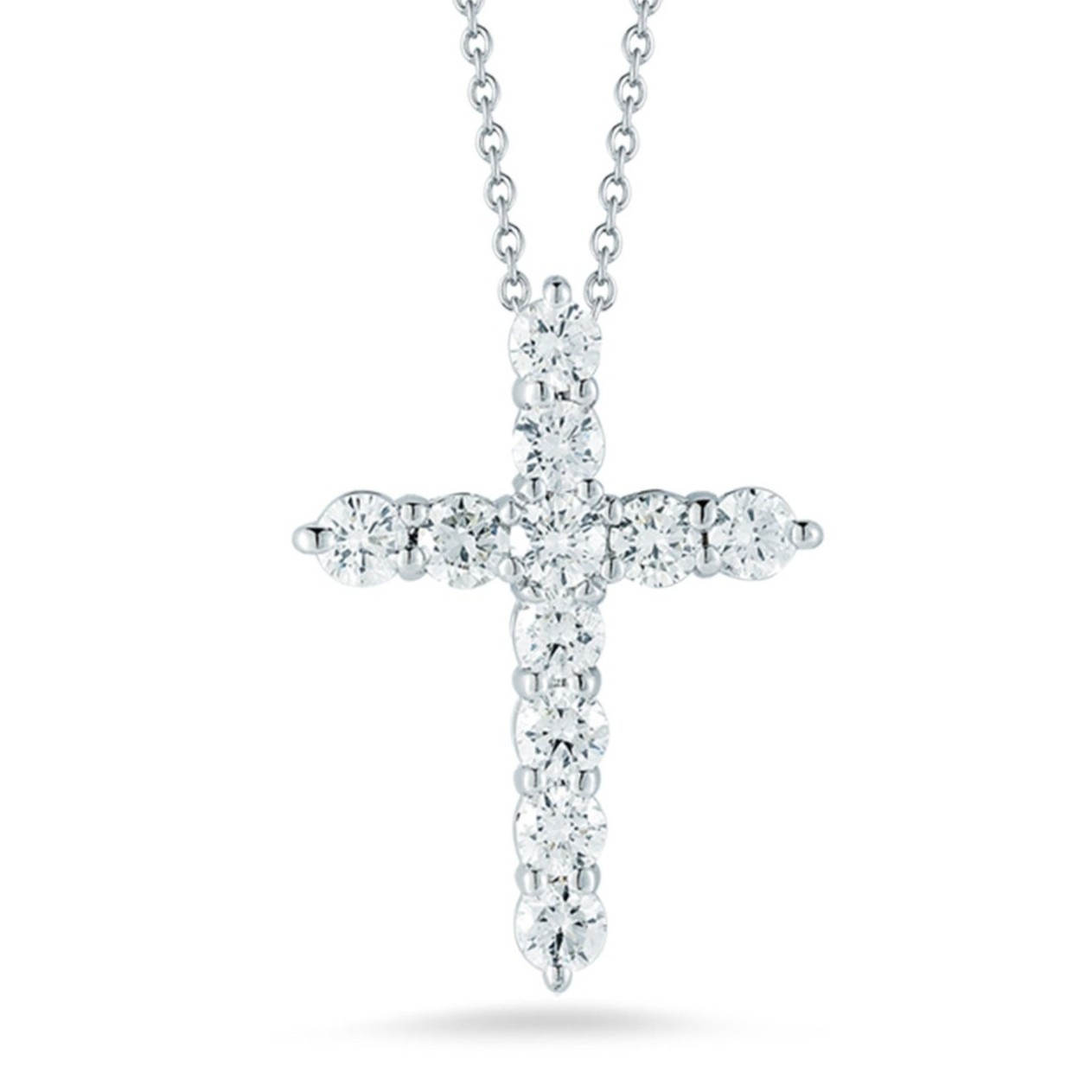  Colier Aur Alb 18K, Diamante 2.40 Ct 