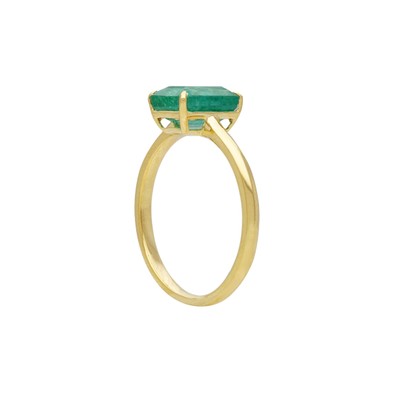  Inel Aur Galben 18K, Smarald 1.62 ct 3