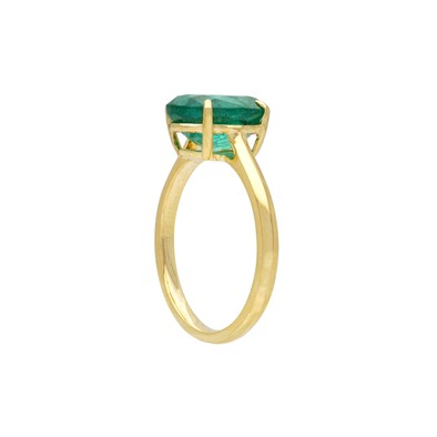  Inel Aur Galben 18K, Smarald 2.47 ct 3