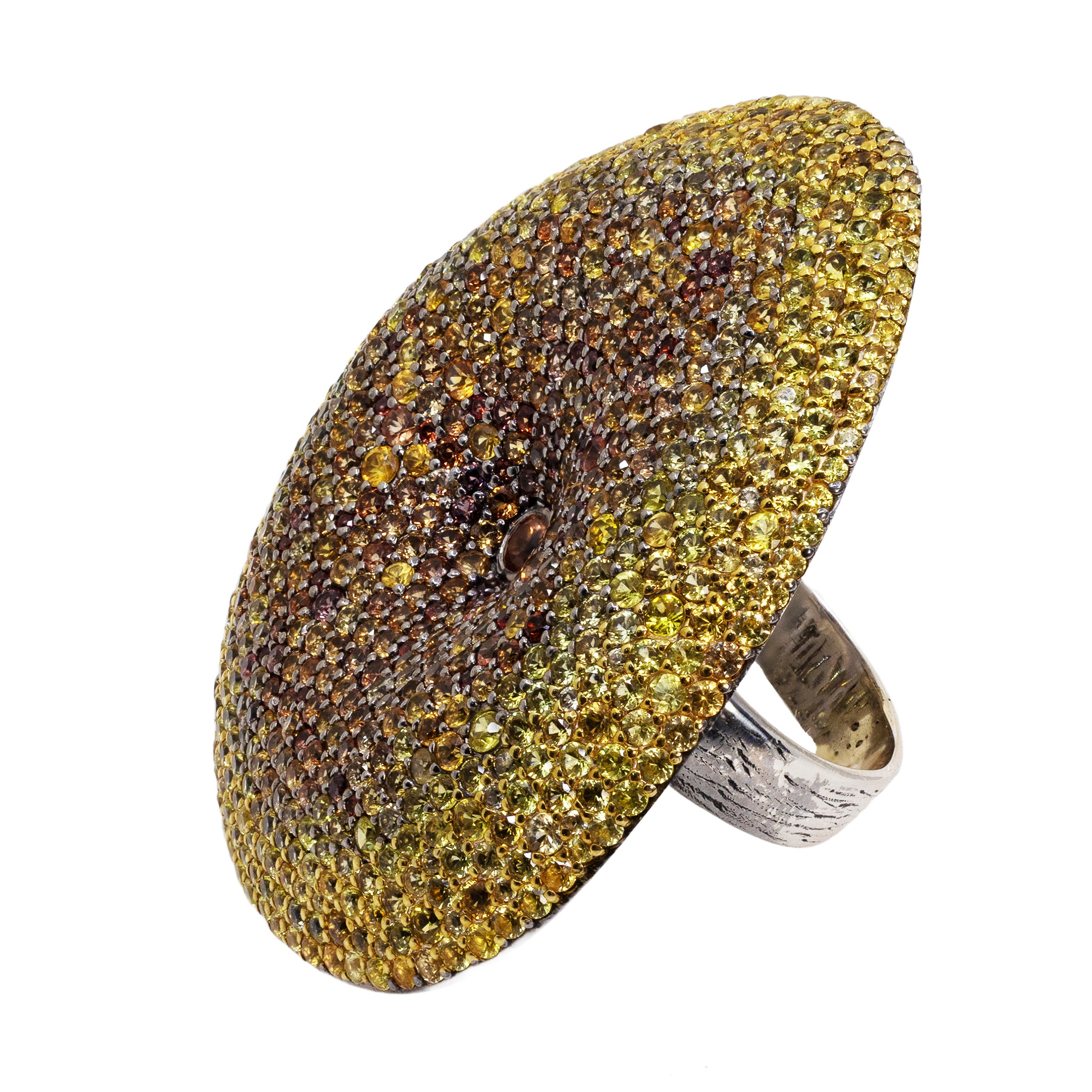  Inel argint 925, Safire Fancy 16 ct 2