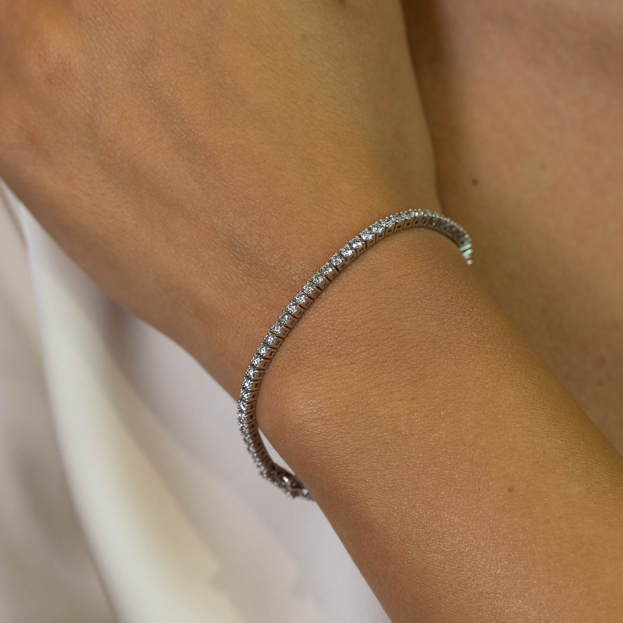  Bratara Aur Alb 18K, Diamante 3.50 Ct 2