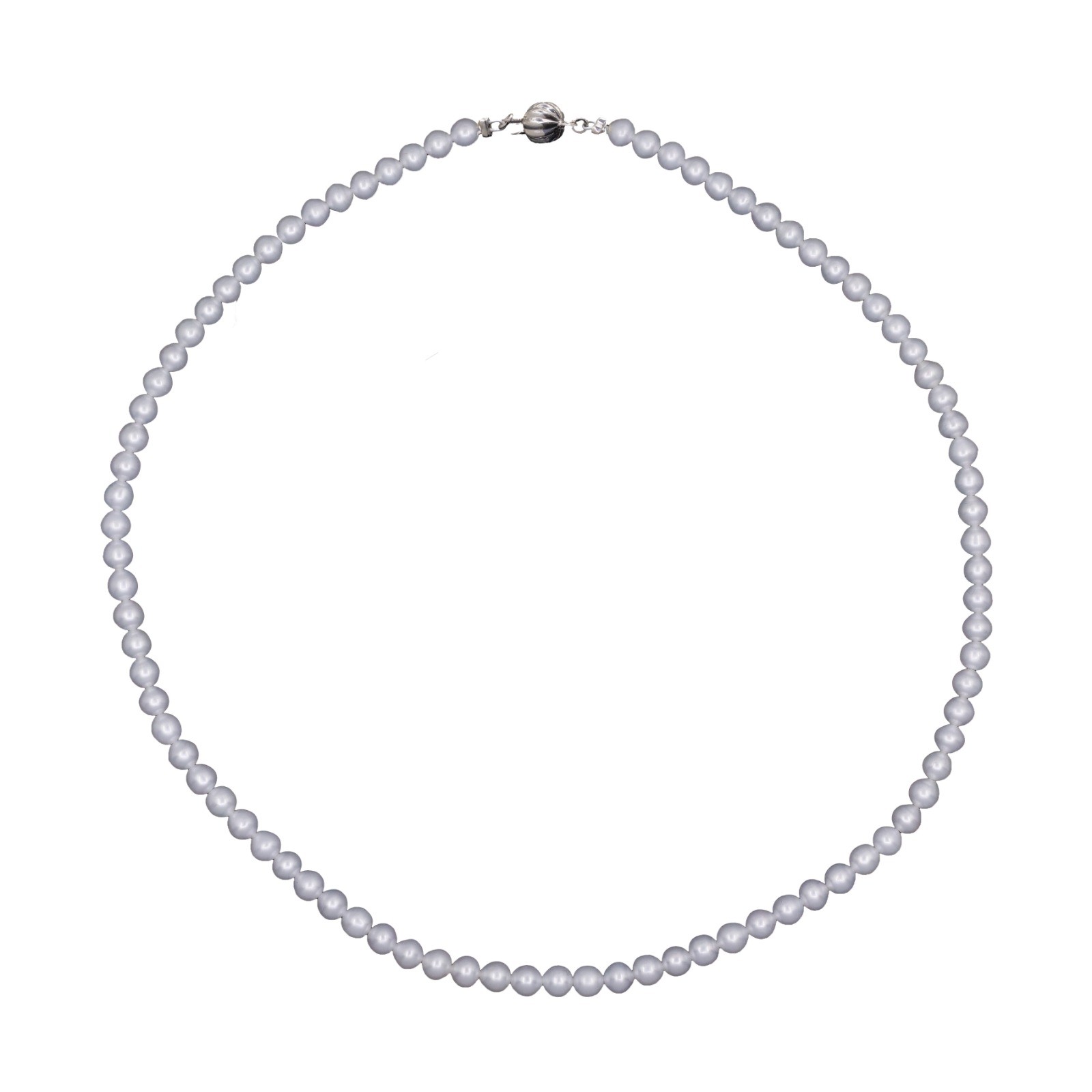  Colier Aur Alb 14k, Perle 4.5 mm 4