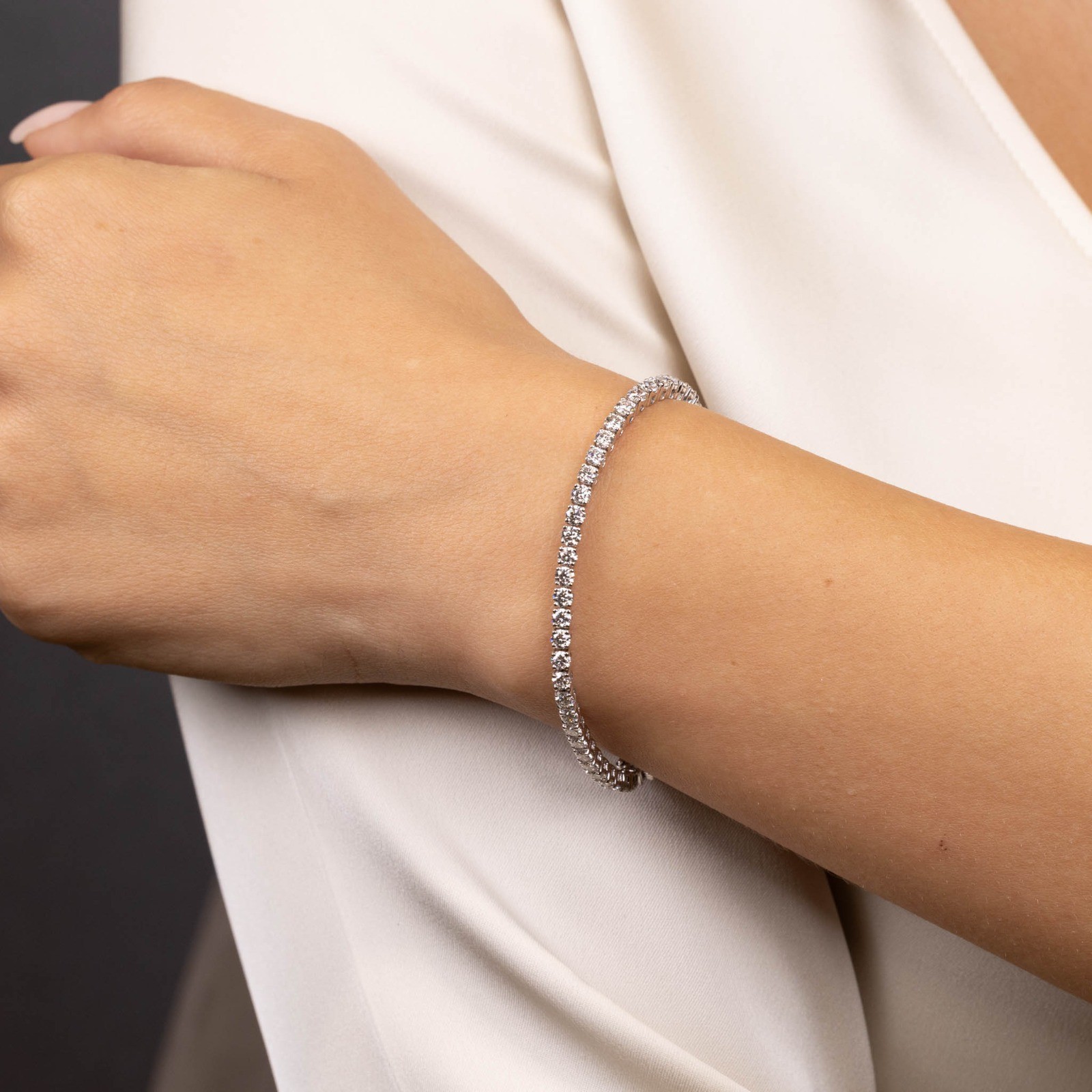  Bratara Aur Alb 18K, Diamante 5.15 Ct 3