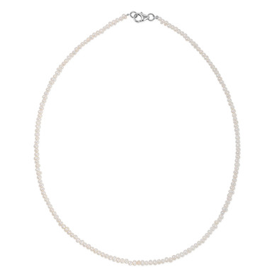  Colier Aur Alb 18k, Perle 3 mm 2