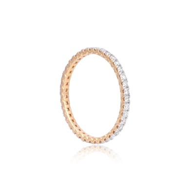  Inel Eternity Aur Roz 18K, Diamante 0.60 Ct 1