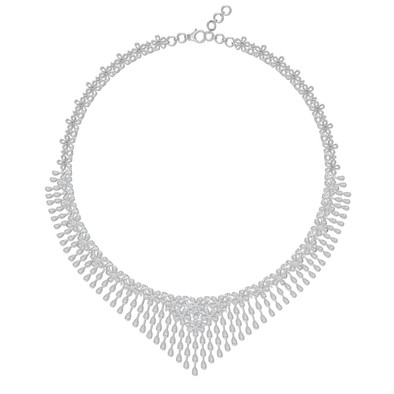  Colier Aur Alb 14K, Diamante 11.03 Ct 2