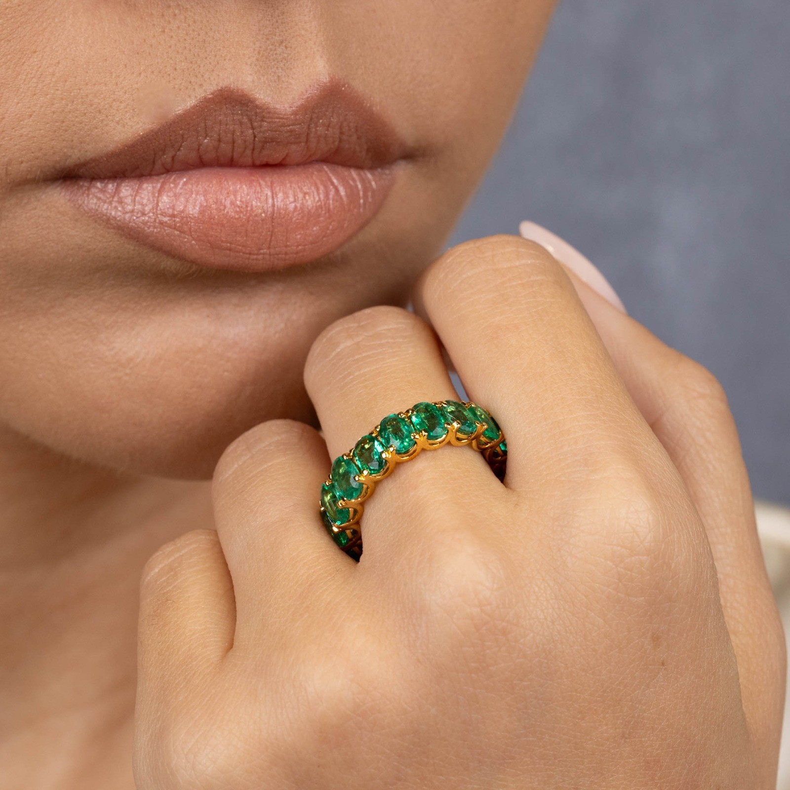  Inel Aur Galben 18K, Smaralde 5.94 Ct 2