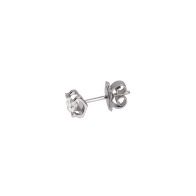  Cercel Aur Alb 18K, Diamant 0.31 Ct - Piercing 2