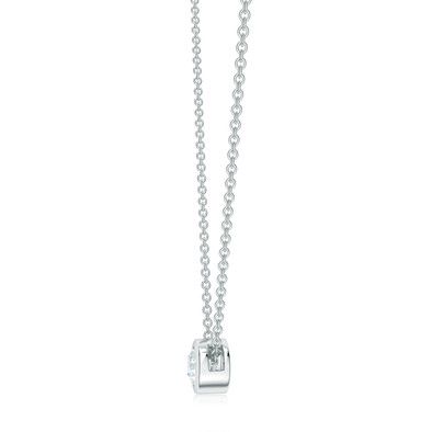  Colier Aur Alb 14k, Diamant Solitaire 0.11 Ct FG/VS 3