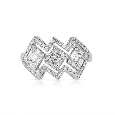  Inel Aur Alb 14K, Diamante 0.76 Ct 1