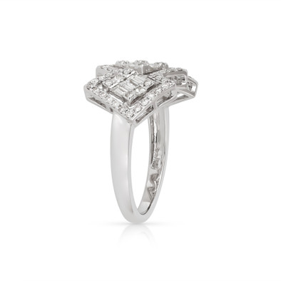  Inel Aur Alb 14K, Diamante 0.76 Ct 3
