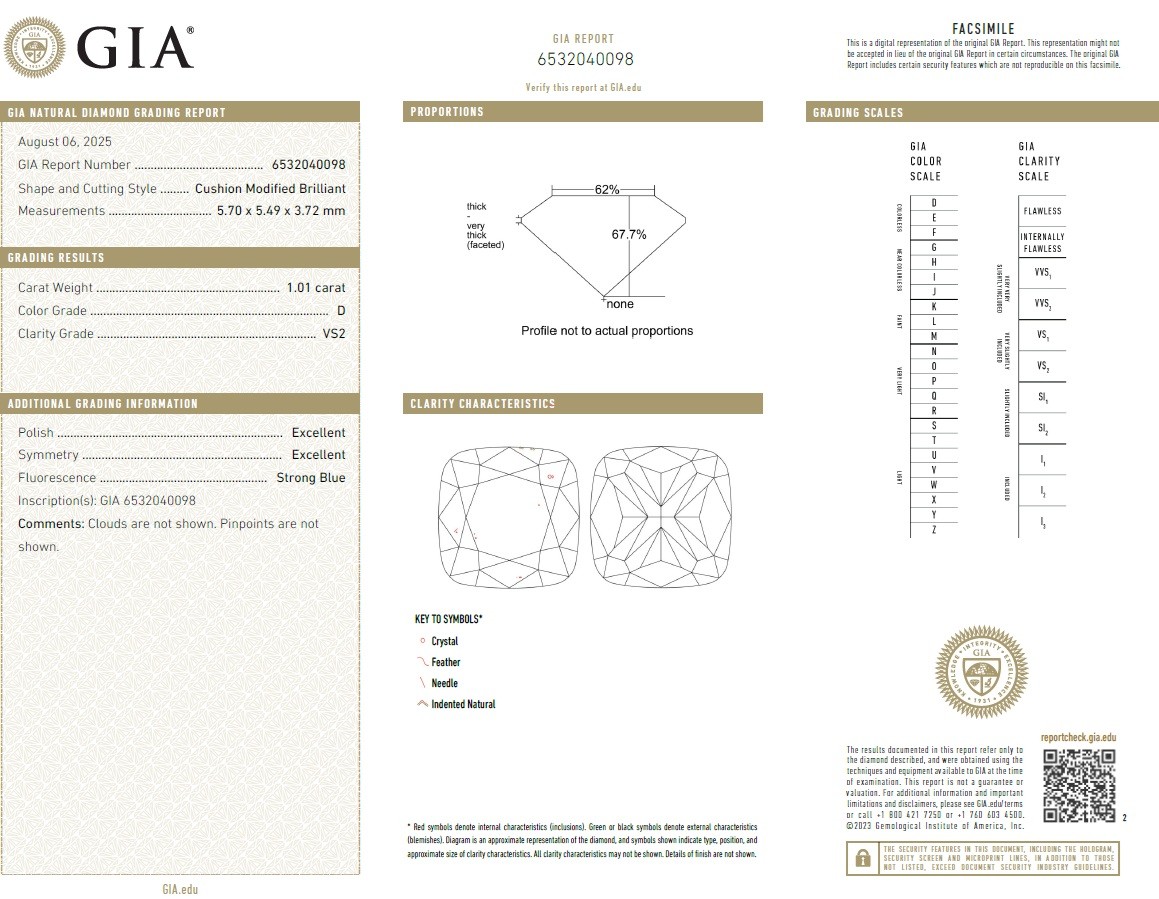  Inel Aur Alb 18k, Diamant Solitaire 1.01 Ct D/VS2, Diamante Laterale 1.08 Ct 6