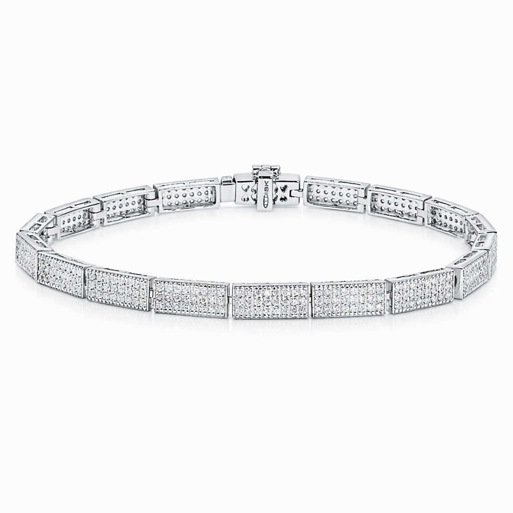  Bratara Aur Alb 18k, Diamante 2.18 ct 1