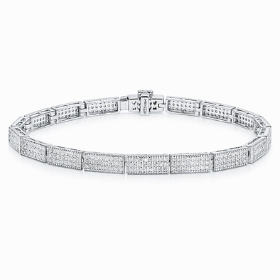  Bratara Aur Alb 18k, Diamante 2.18 ct 1
