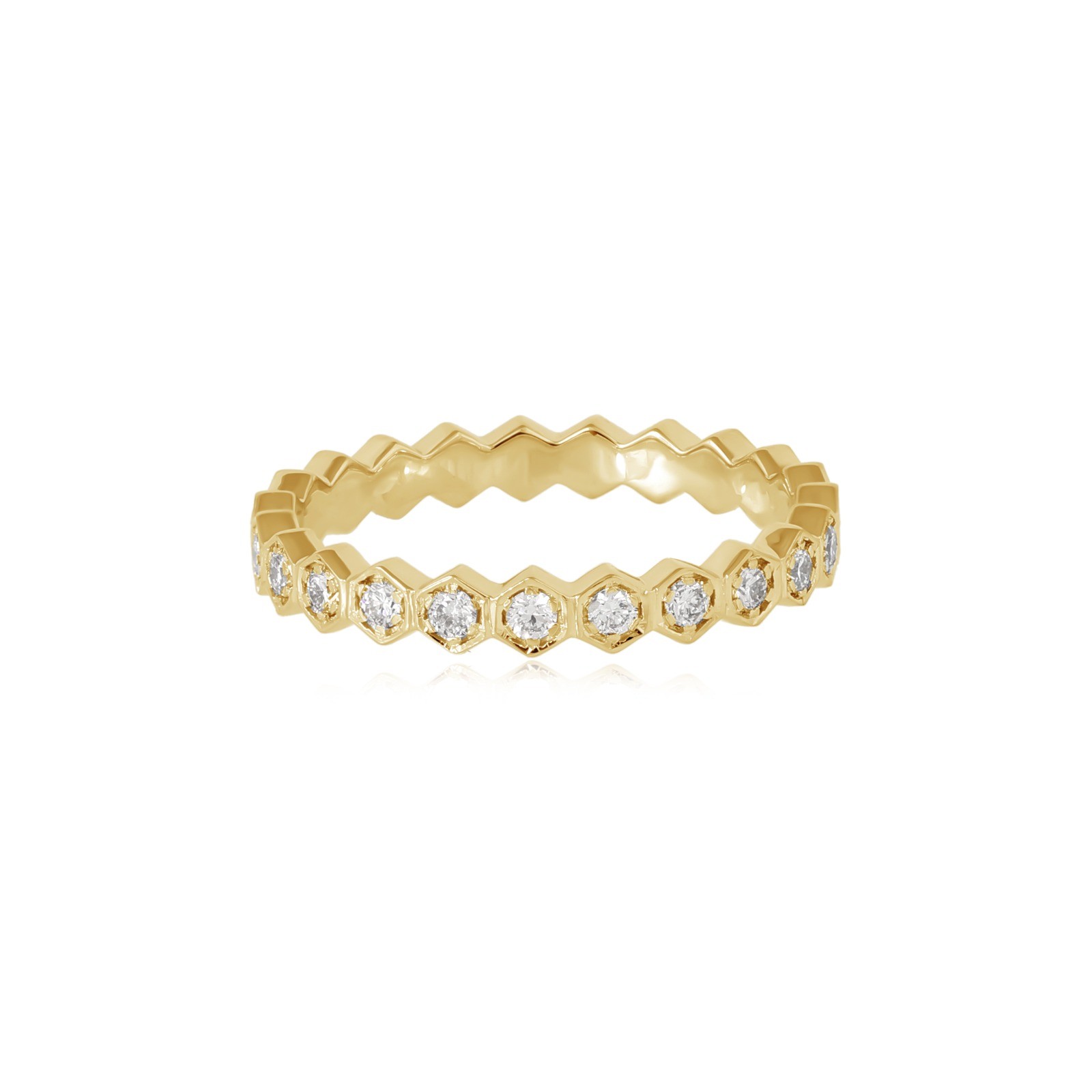  Inel Eternity Aur Galben 14k, Diamante 0.52 Ct 1