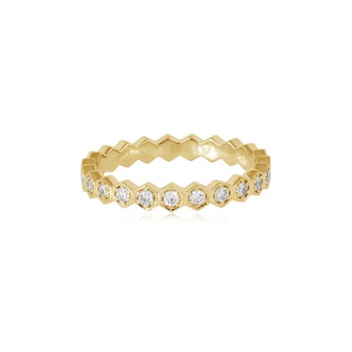 Inel Eternity Aur Galben 14k, Diamante 0.52 Ct 1