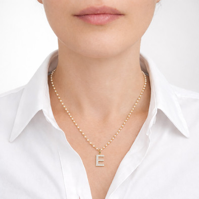  Colier Aur Galben 14K, Perle 11.20 Ct, Safire Albe 0.50 Ct, litera E 2