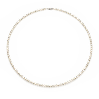 Colier Aur Alb 18k, Perle 3.5 mm 1