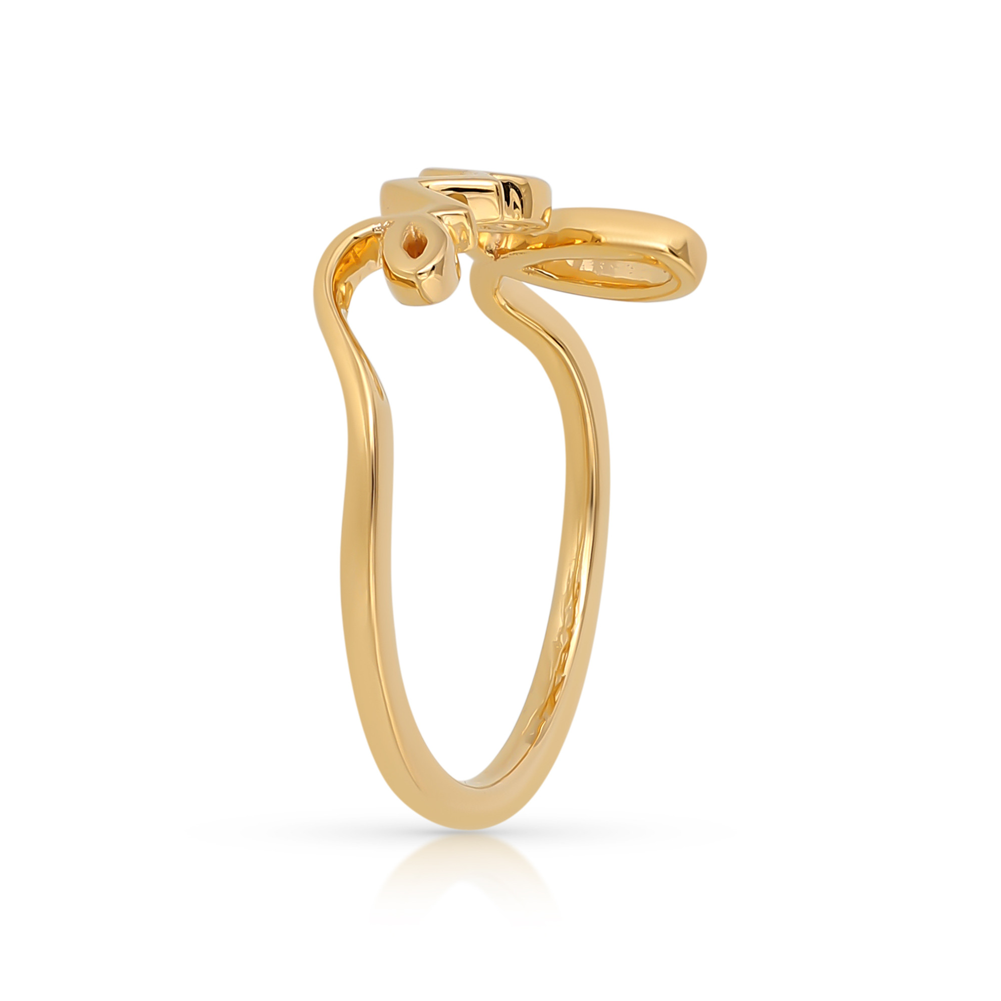  Inel Aur Galben 14K - Love 3