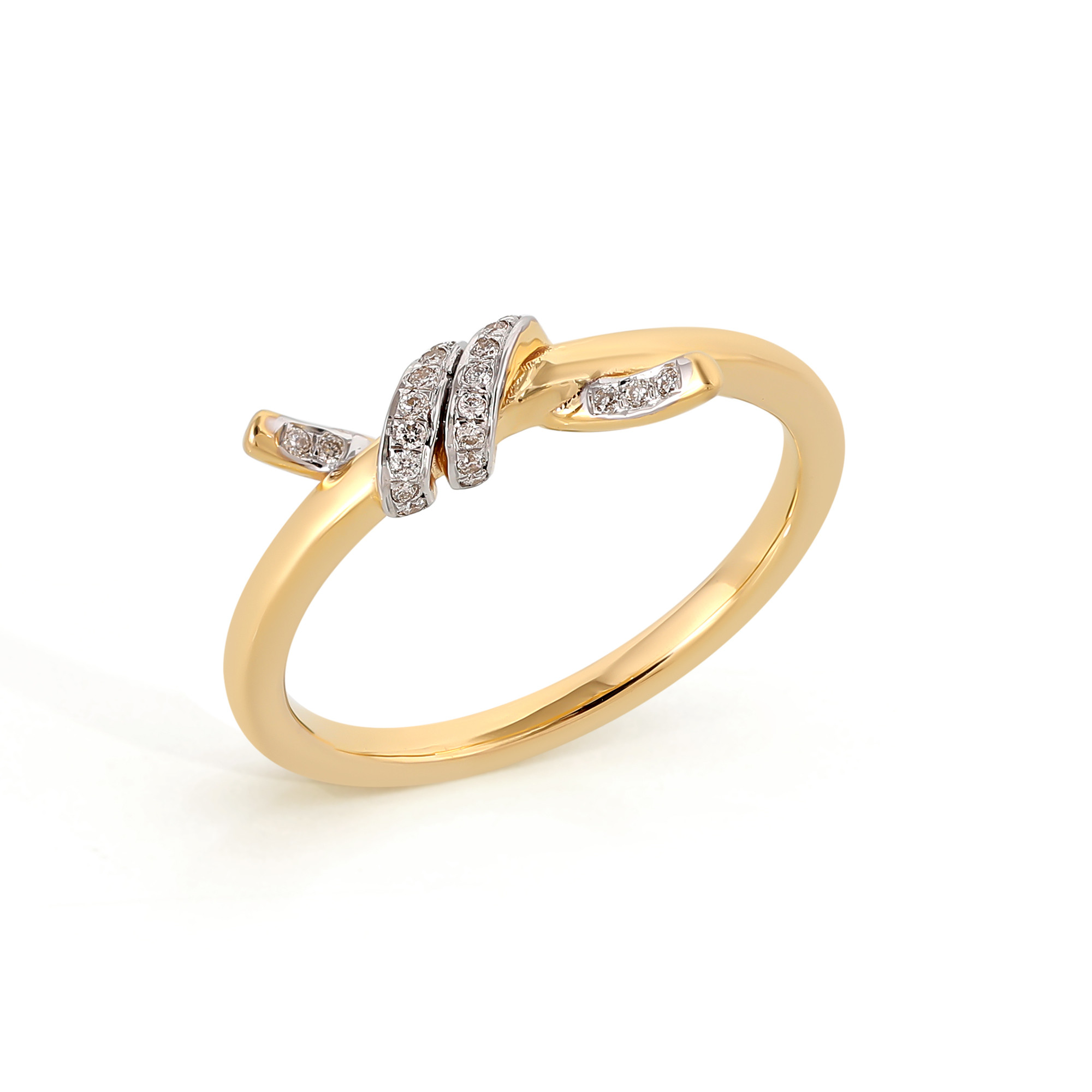  Inel Aur Galben 14K, Diamante 0.07 Ct 2